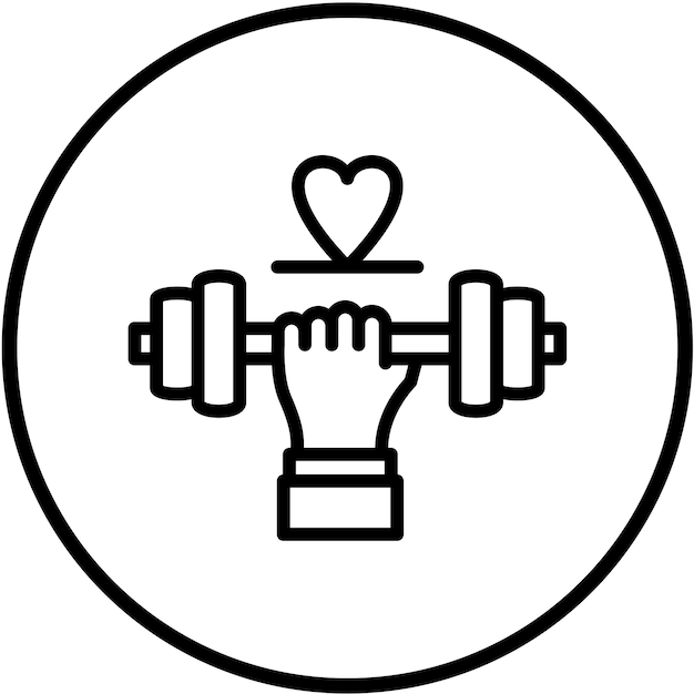 Vettore vector design fitness addiction icon style (stile di icona di dipendenza da fitness)