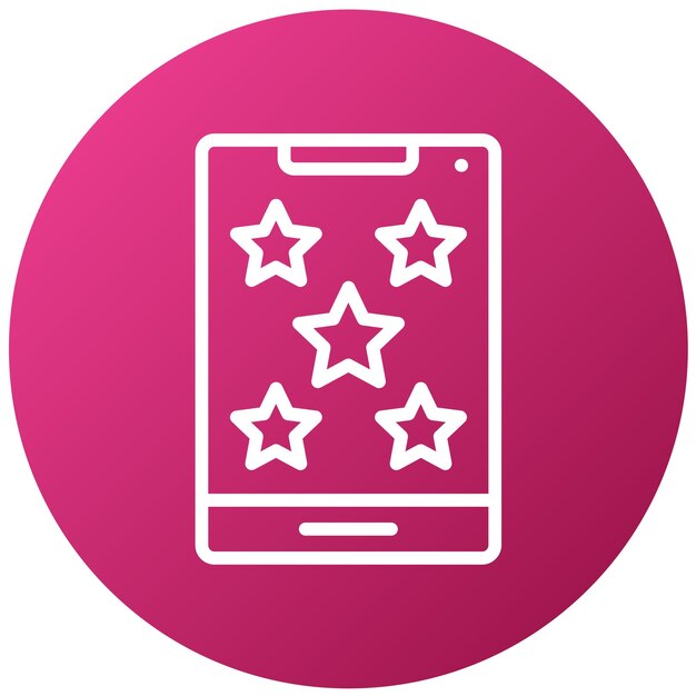 Vector Design FiveStar Rating Icon Style