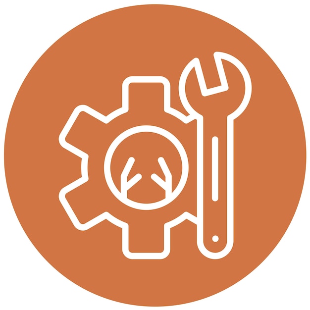 Vector vector design fixed automation icon style