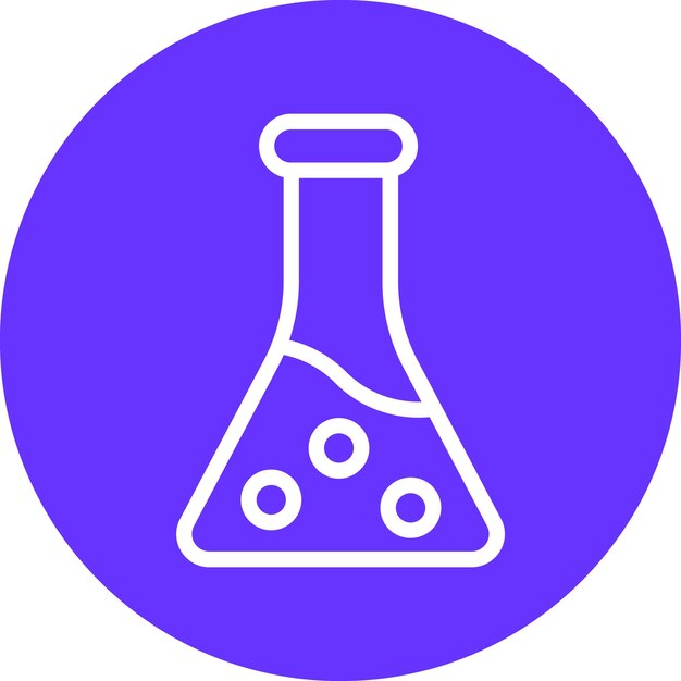 Vector Design Flask Icon Style