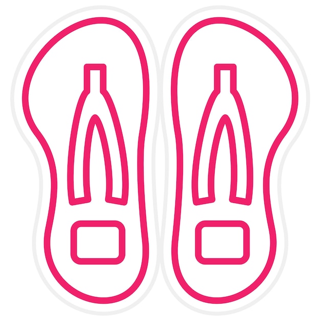 Vector Design Flip Flop Icon Style