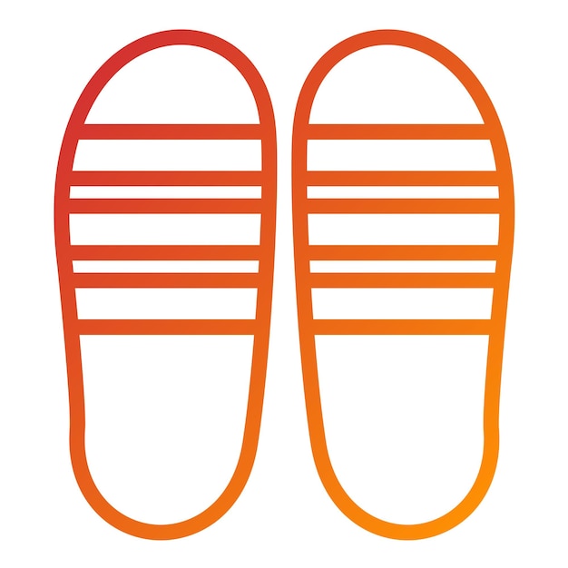 Vector Design Flip Flops Icon Style