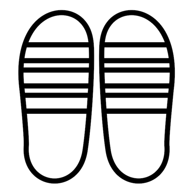 Vector Design Flip Flops Icon Style