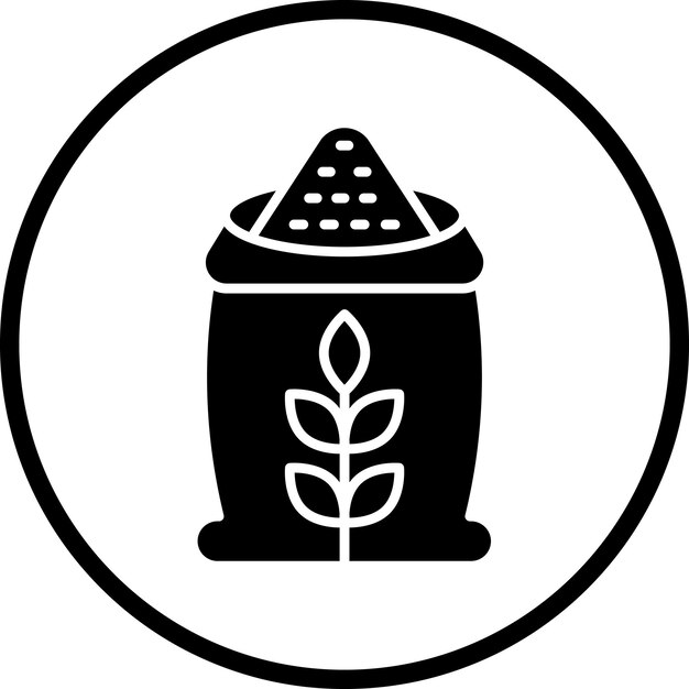 Vector vector design flour icon style