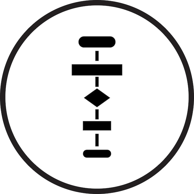 Vettore stile di icona del diagramma di flusso vettoriale