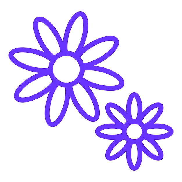 Vector vector design flower icon style