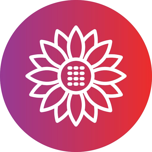 Vector Design Flower Icon Style