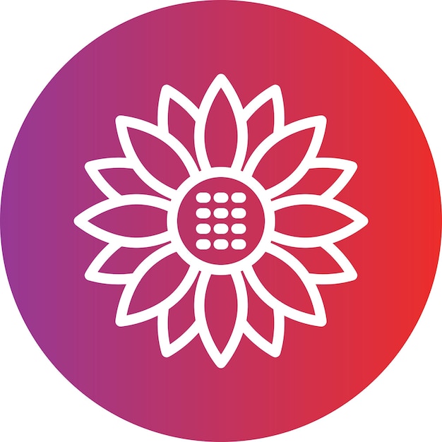 Vector Design Flower Icon Style