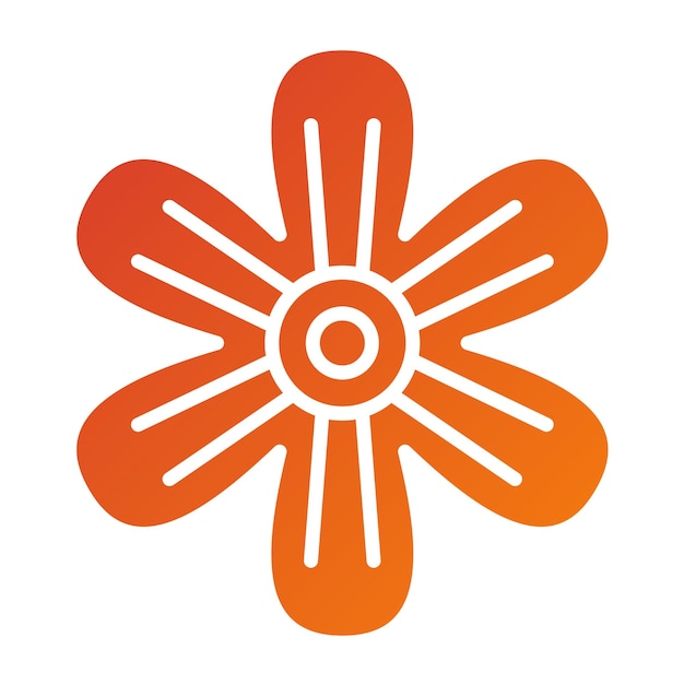 Vector Design Flower Icon Style