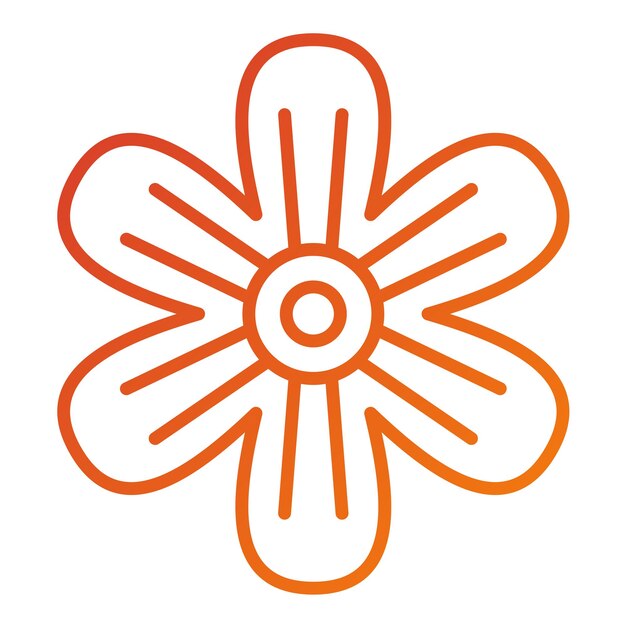 Vector Design Flower Icon Style