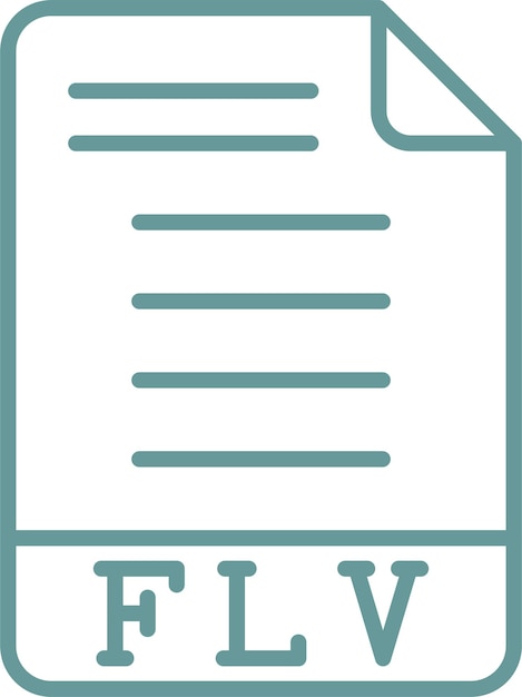 Векторный дизайн FLV Icon Style