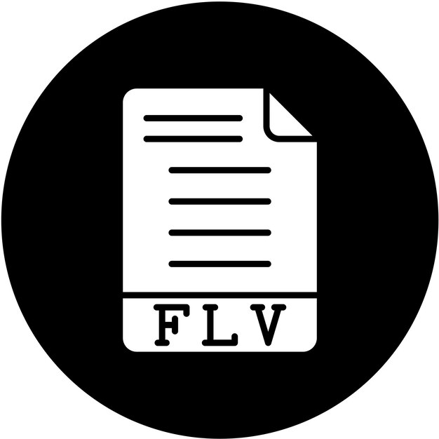 ベクトル デザイン FLV アイコン スタイル
