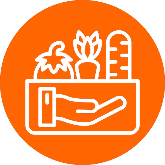 Vector vector design food donation icon style