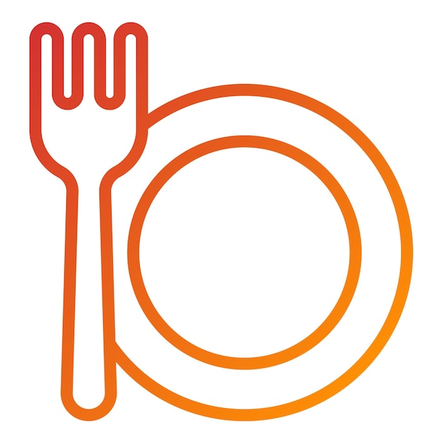 Vector Design Food Plate Icon Style