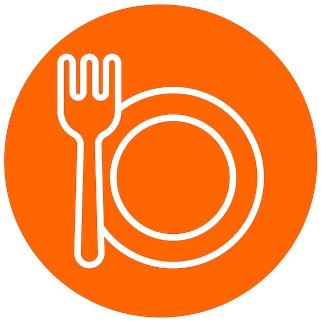 Vector Design Food Plate Icon Style