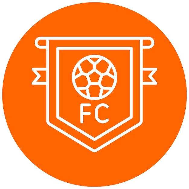 Vector Design Football Club Icon Style