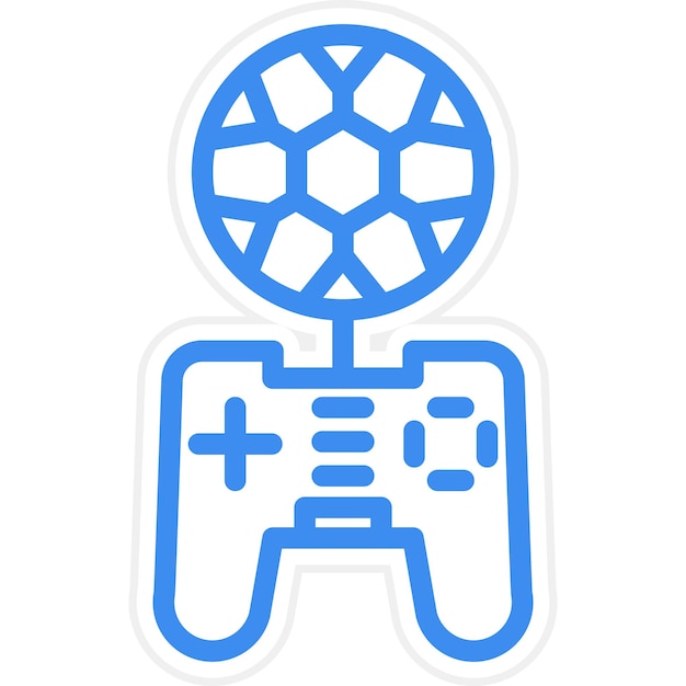 Vector vector design football game icon style