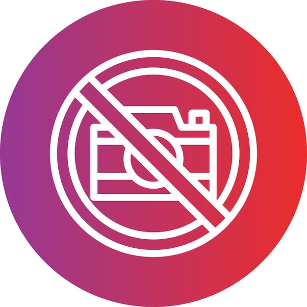 Vector Design Forbidden Items Icon Style