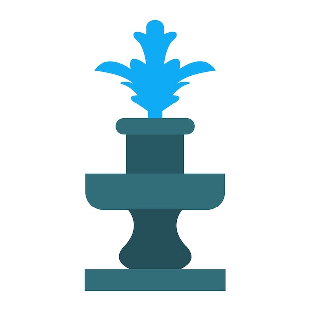 Vector vector design fountain icon style