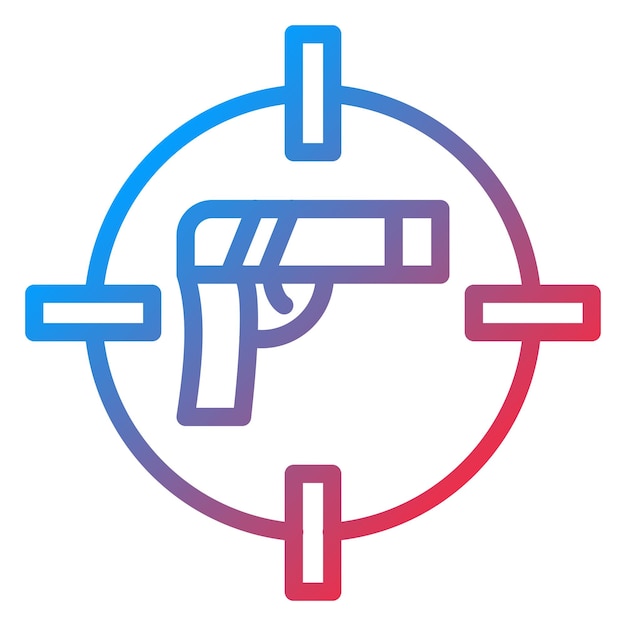 Vector vector design fps icon style