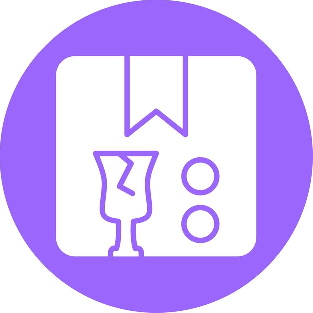 Vector Design Fragile Icon Style