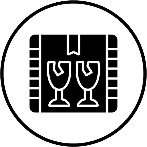 Vector Design Fragile Icon Style