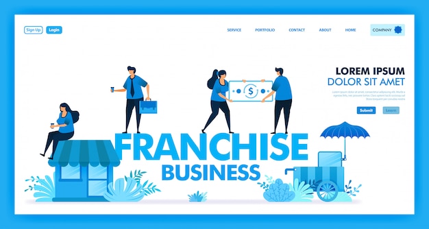 Vector design of franchise business system for open retailer store