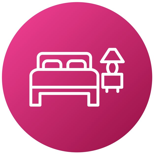 Vector Design Free Hotel Room Icon Stijl