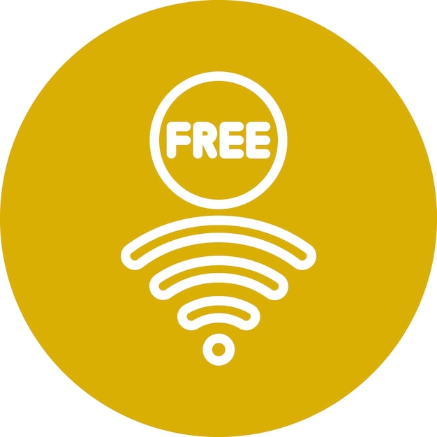 Vector Design Free Wifi Icon Style