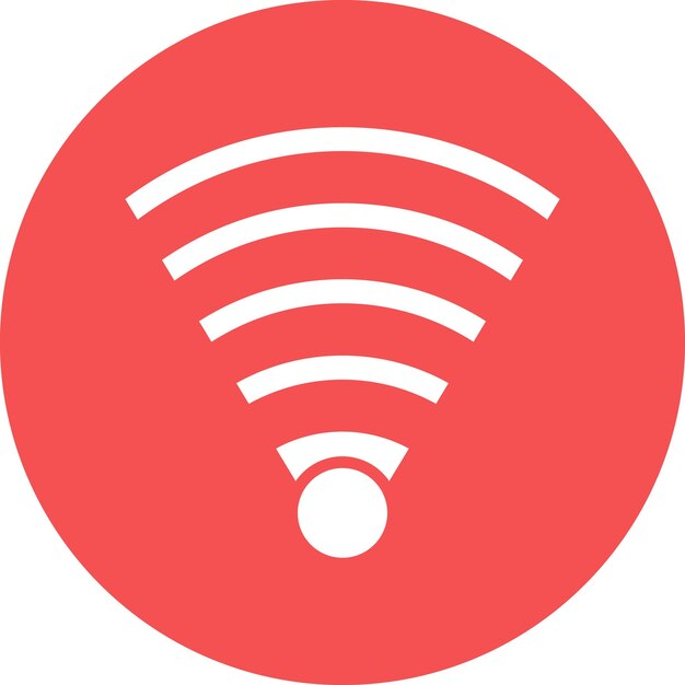 Векторный дизайн бесплатного стиля иконки Wi-Fi