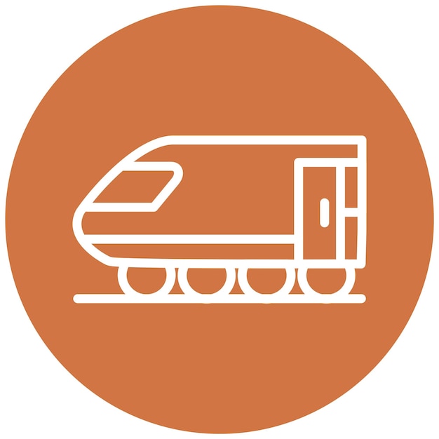 Vector Design Freight Train Icon Style