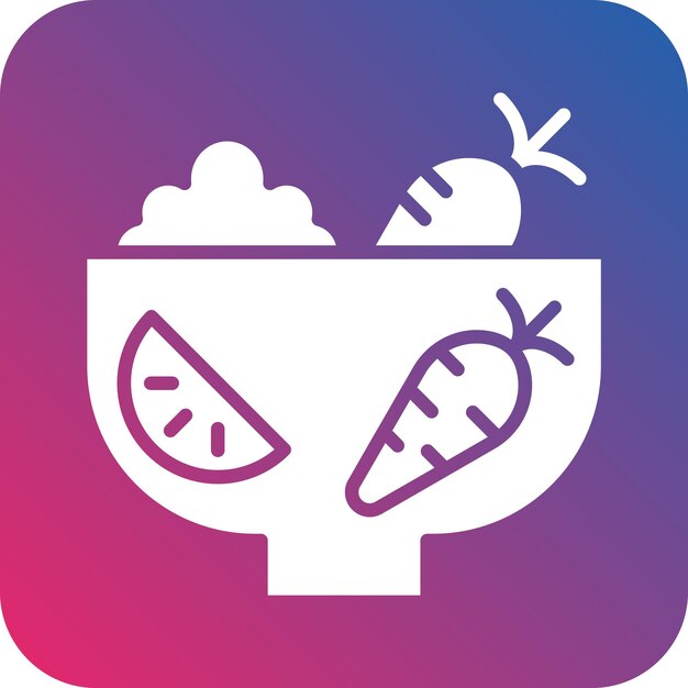 Vector design fresh ingredients icon style