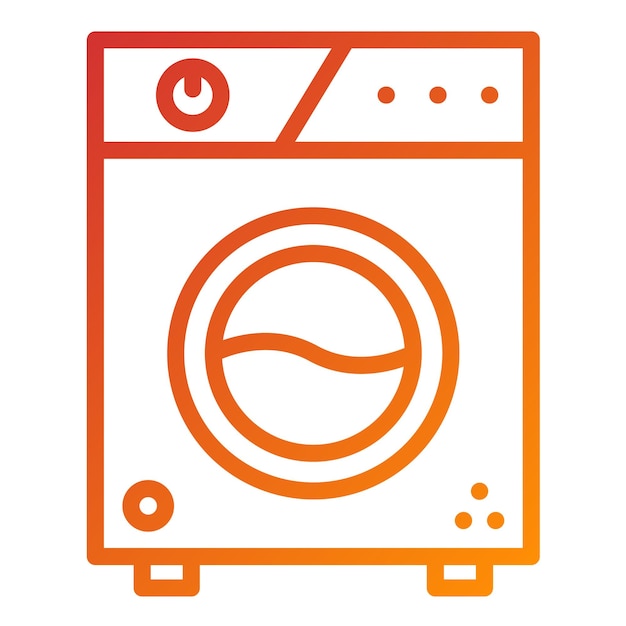 Vector design frontload washer icon style