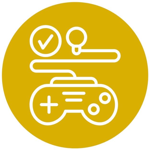 Vector design game concept icon stijl