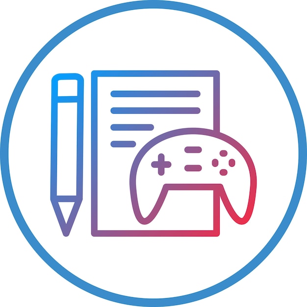 Vector design game concept icon style