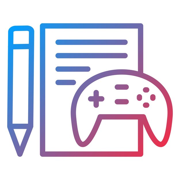 Vector design game concept icon style