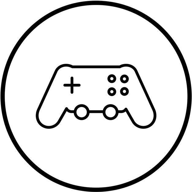 Vector Design Game Console Icon Stijl