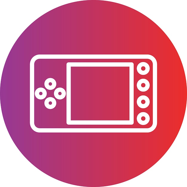 Векторный дизайн иконки игровой консоли