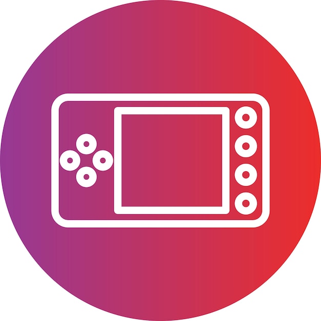 Vector Design Game Console Icon Style