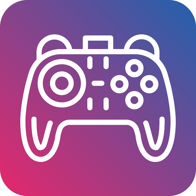 Vector Design Game Controller Icon Stijl