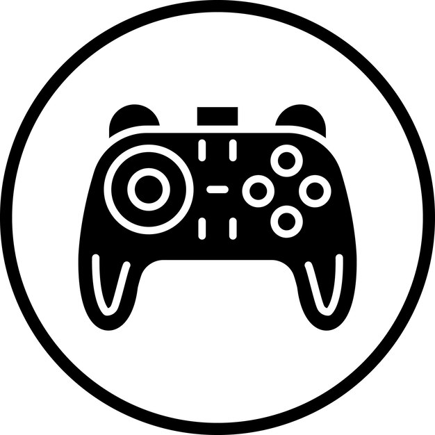 Vector Design Game Controller Icon Stijl