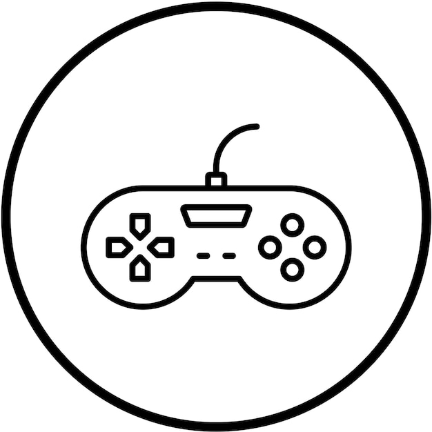 Vector Design Game Controller Icon Stijl