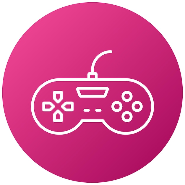 Vector Design Game Controller Icon Stijl