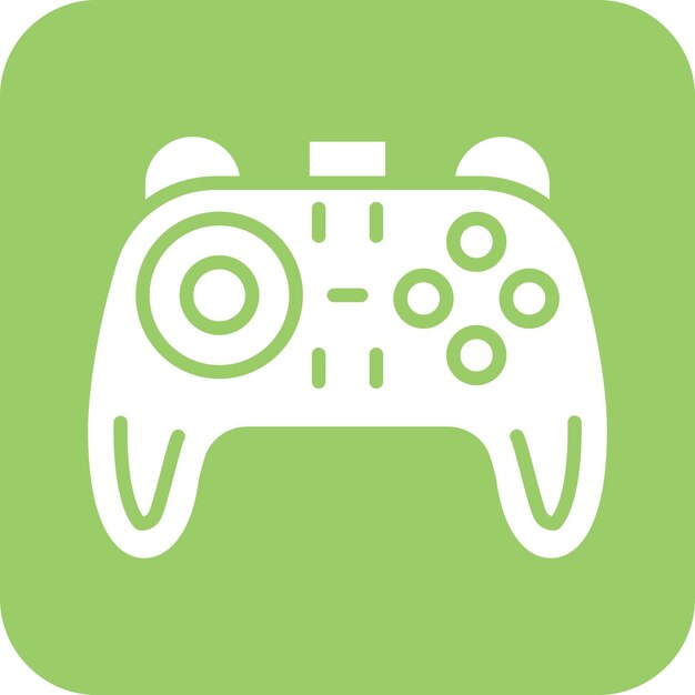 ベクトルデザイン ゲームコントローラー アイコンスタイル