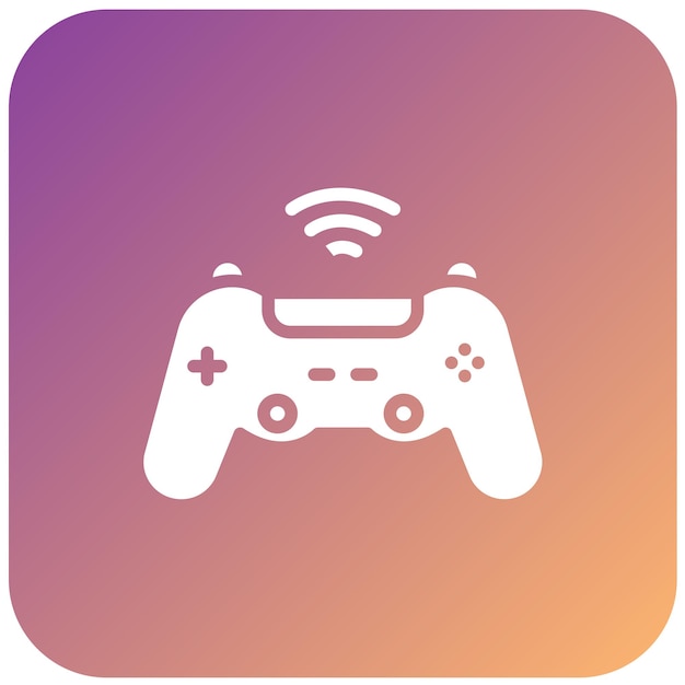 ベクトルデザイン ゲームコントローラー アイコンスタイル
