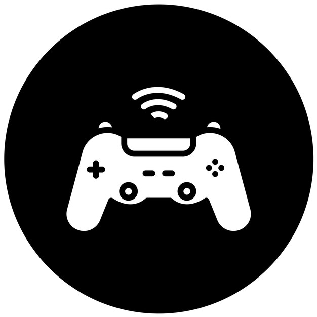 ベクトルデザイン ゲームコントローラー アイコンスタイル