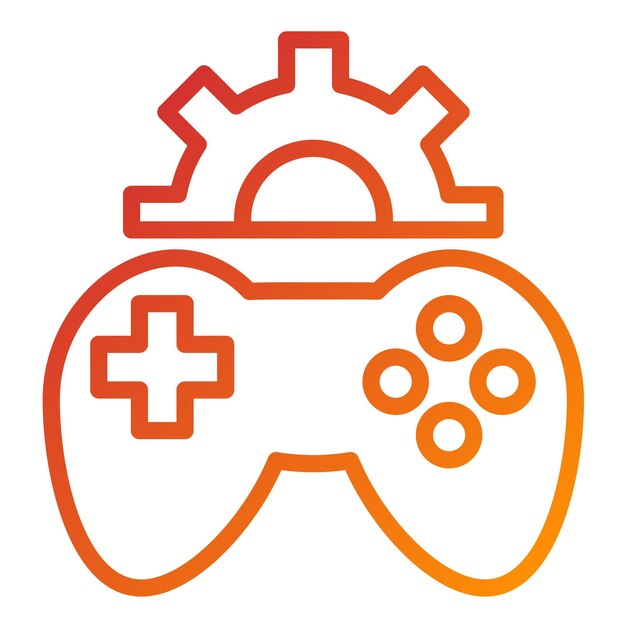 Vector Design Game Engine Icon Style