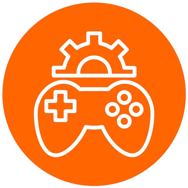 Vector Design Game Engine Icon Style