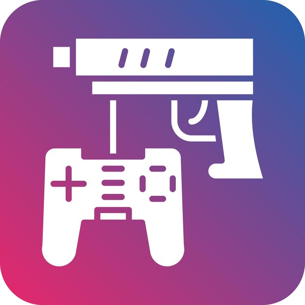 Vector Design Game Gun Icon Style