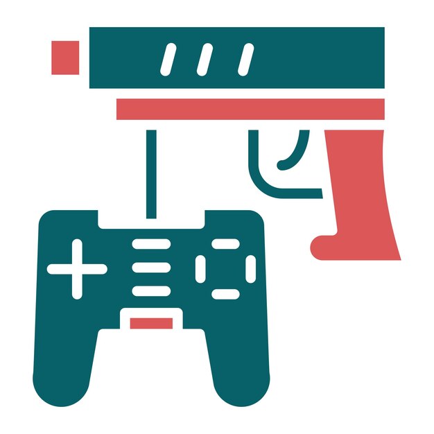 Vector Design Game Gun Icon Style